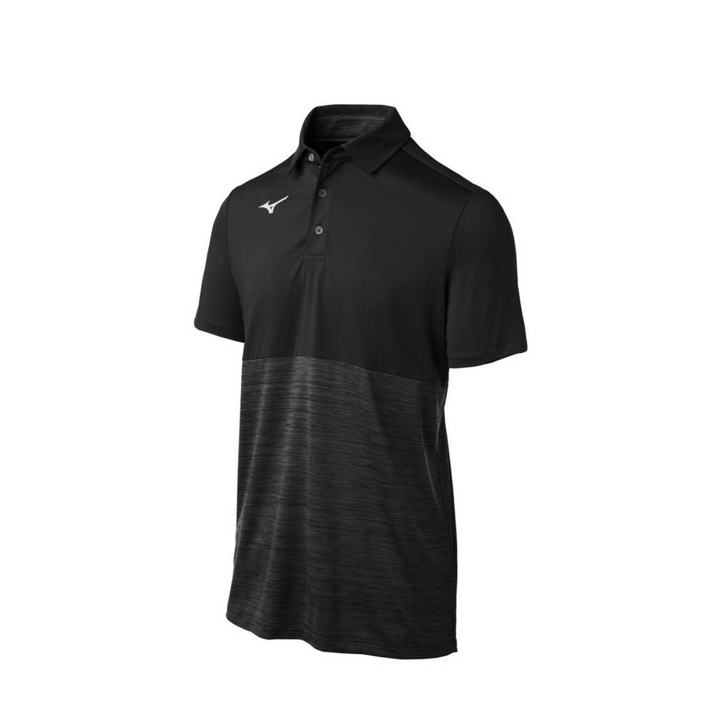 Polo Mizuno Alpha Uomo - Nere - 49326-AFBJ